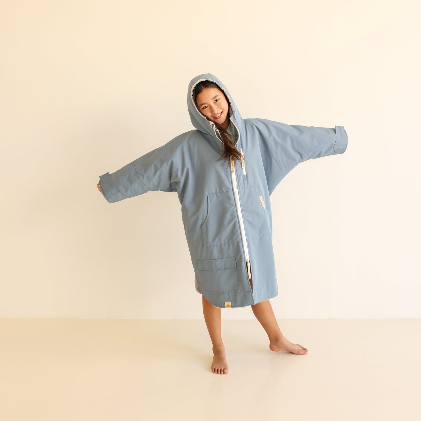 KIDS CRUMPET COAT | WEATHERPROOF CHANGING ROBE - BUBBLEGUM