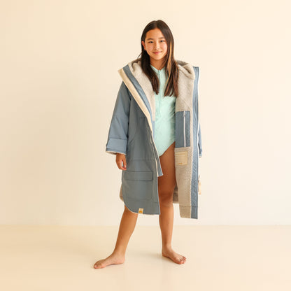KIDS CRUMPET COAT | WEATHERPROOF CHANGING ROBE - BUBBLEGUM