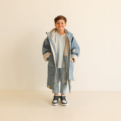 KIDS CRUMPET COAT | WEATHERPROOF CHANGING ROBE - BUBBLEGUM
