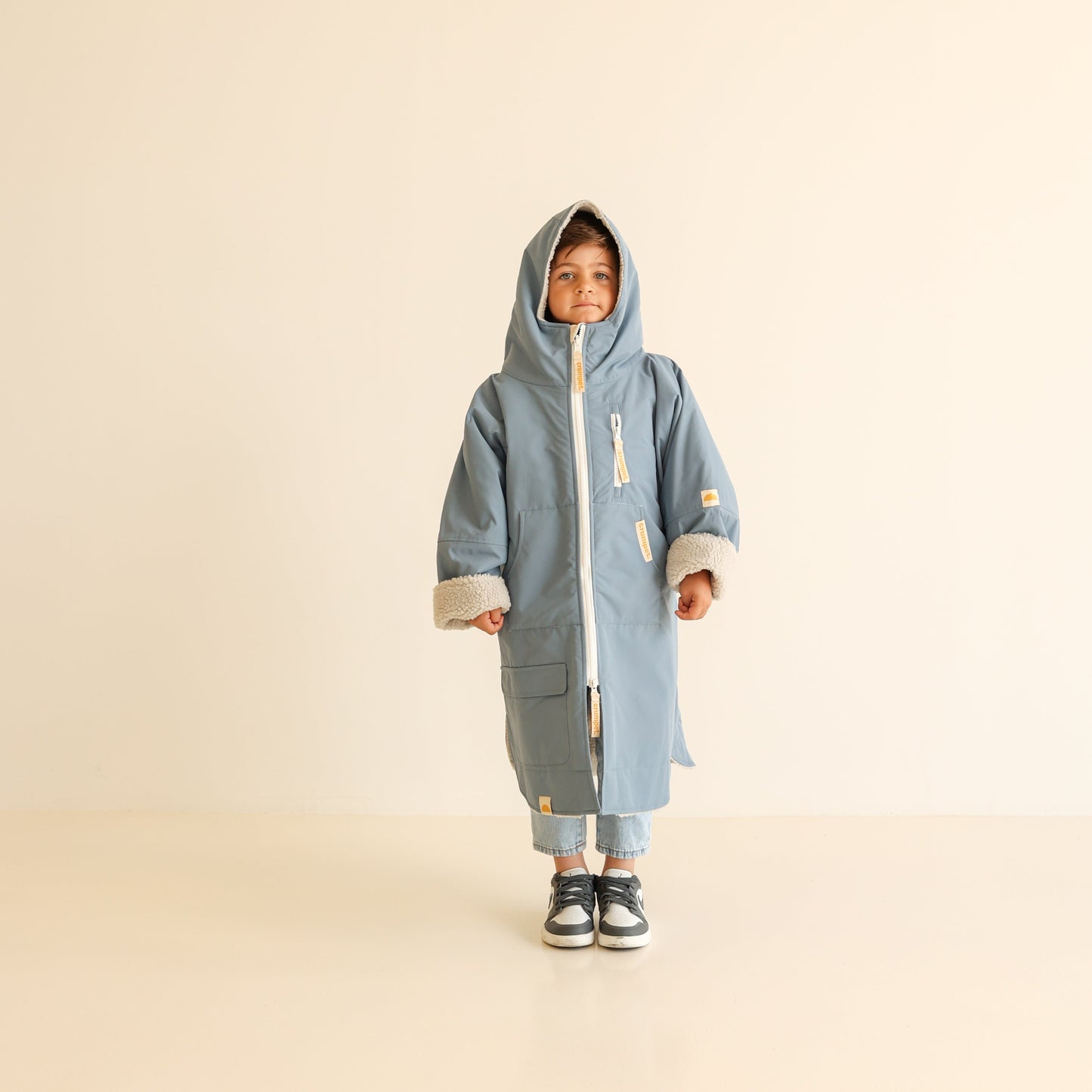 KIDS CRUMPET COAT | WEATHERPROOF CHANGING ROBE - BUBBLEGUM