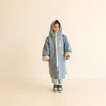 KIDS CRUMPET COAT | WEATHERPROOF CHANGING ROBE - BUBBLEGUM