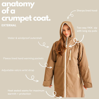 KIDS CRUMPET COAT | WEATHERPROOF CHANGING ROBE - LILAC