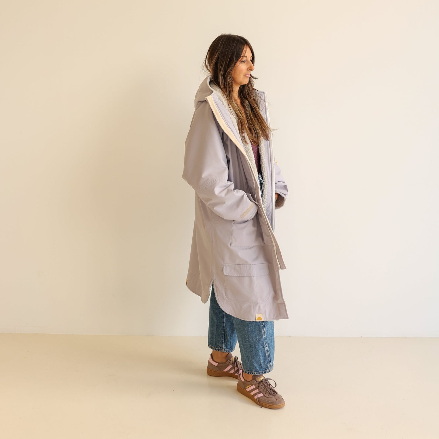 ADULT CRUMPET COAT | WEATHERPROOF CHANGING ROBE - LILAC