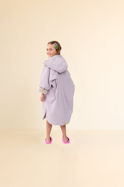 KIDS CRUMPET COAT | WEATHERPROOF CHANGING ROBE - LILAC