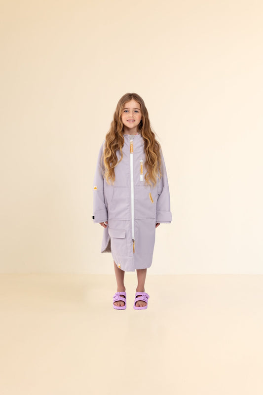 KIDS CRUMPET COAT | WEATHERPROOF CHANGING ROBE - LILAC