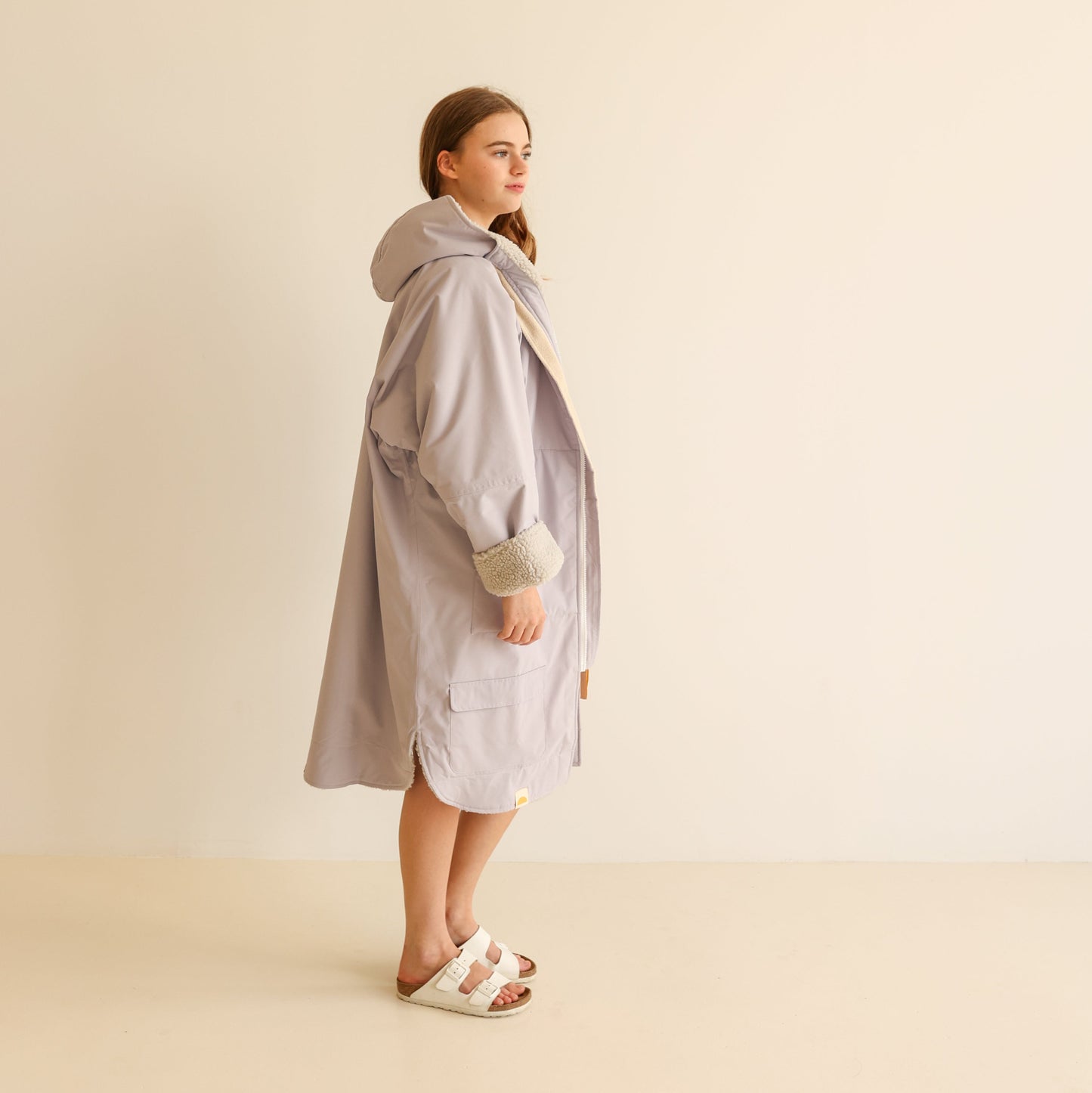ADULT CRUMPET COAT | WEATHERPROOF CHANGING ROBE - LILAC