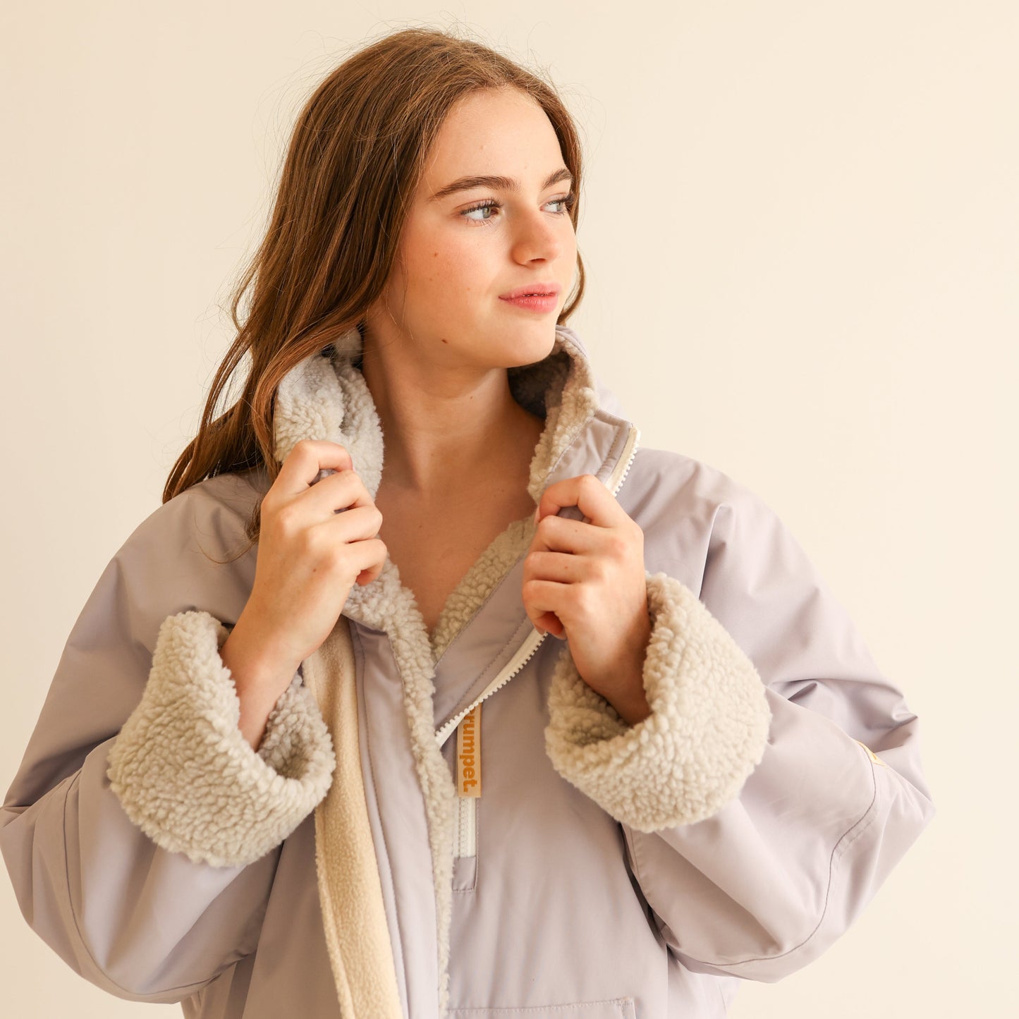 ADULT CRUMPET COAT | WEATHERPROOF CHANGING ROBE - LILAC