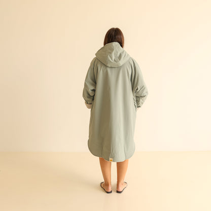 ADULT CRUMPET COAT | WEATHERPROOF CHANGING ROBE - MATCHA