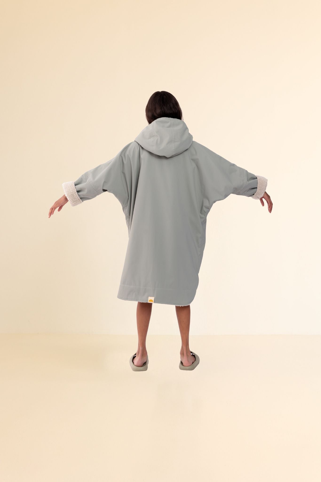KIDS CRUMPET COAT | WEATHERPROOF CHANGING ROBE -  MATCHA