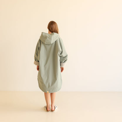 ADULT CRUMPET COAT | WEATHERPROOF CHANGING ROBE - MATCHA