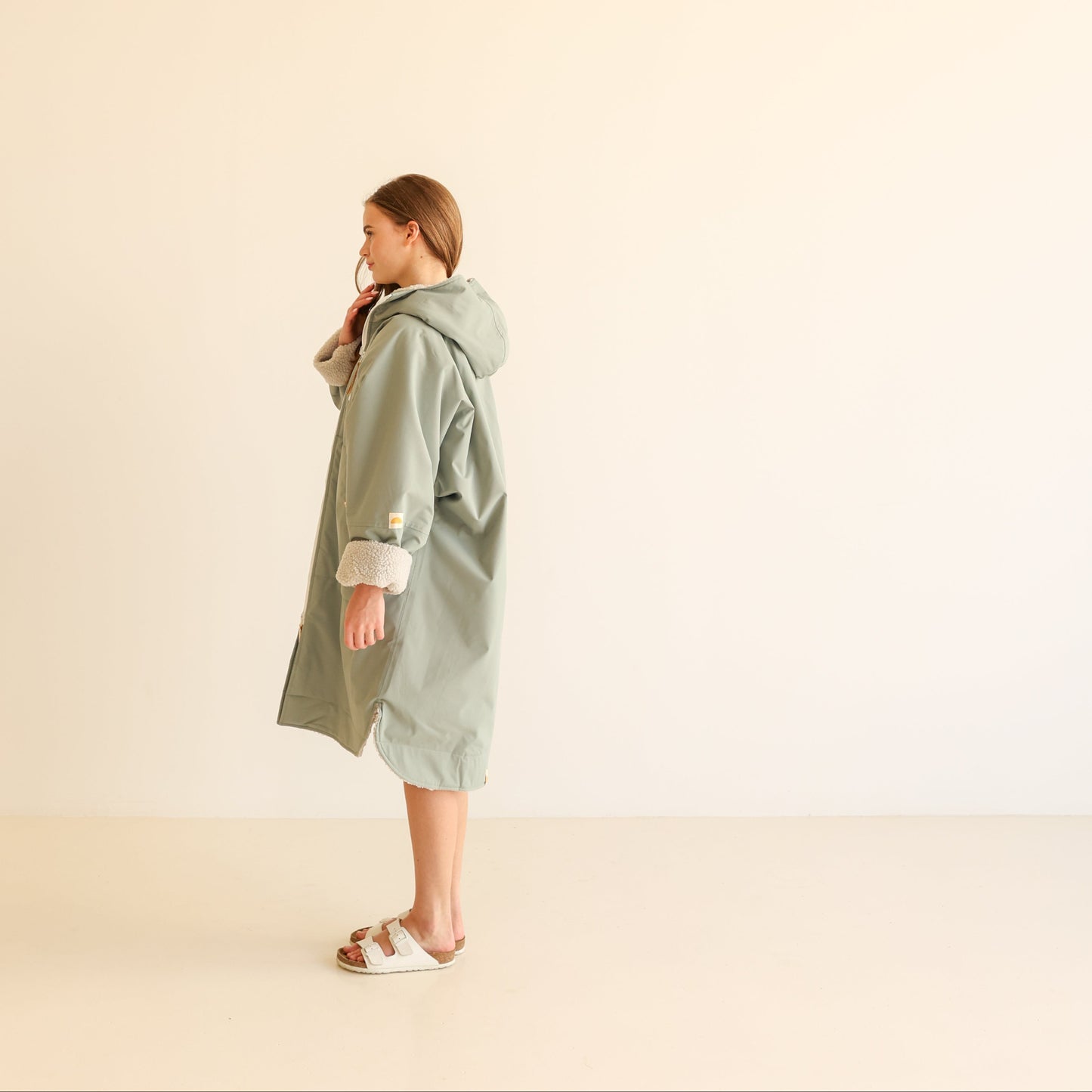 ADULT CRUMPET COAT | WEATHERPROOF CHANGING ROBE - MATCHA