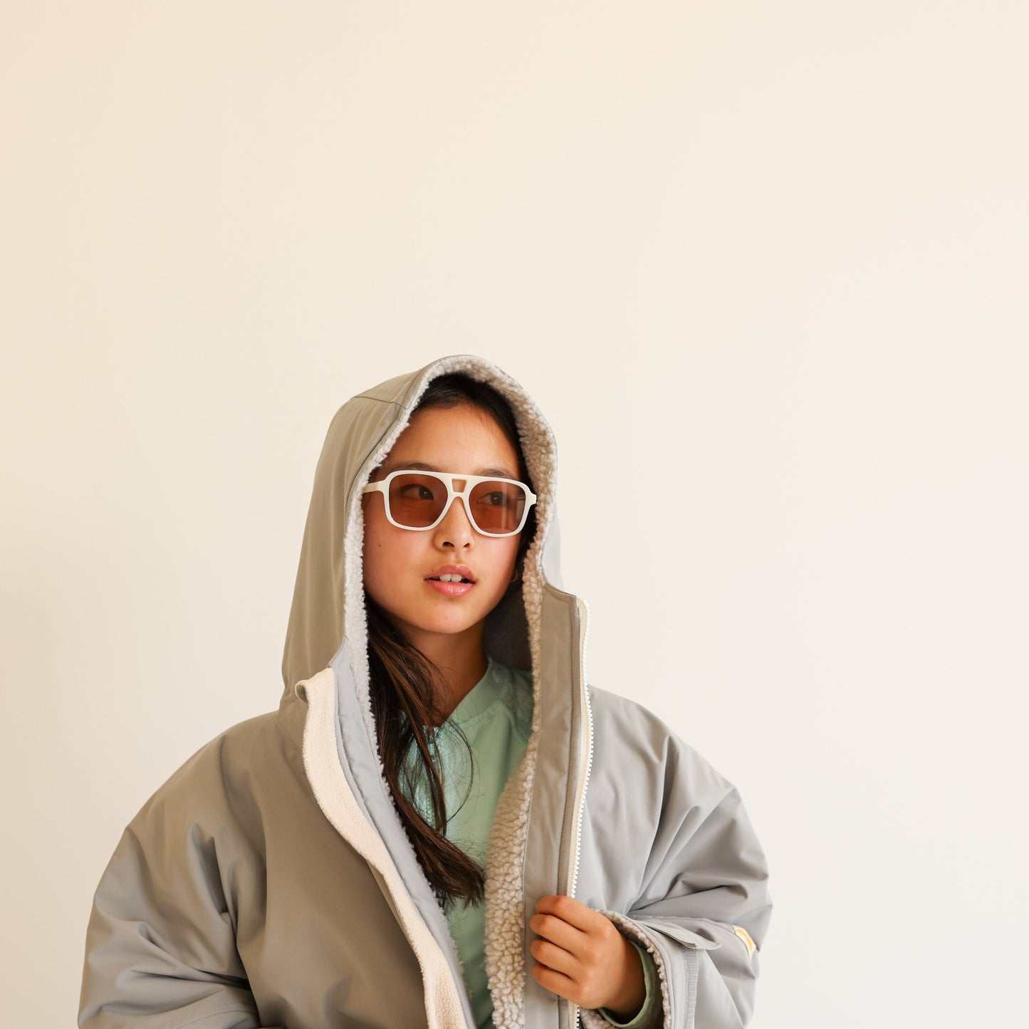 KIDS CRUMPET COAT | WEATHERPROOF CHANGING ROBE - MIST