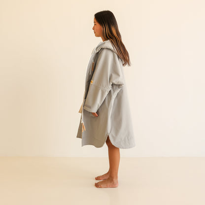 KIDS CRUMPET COAT | WEATHERPROOF CHANGING ROBE - MIST