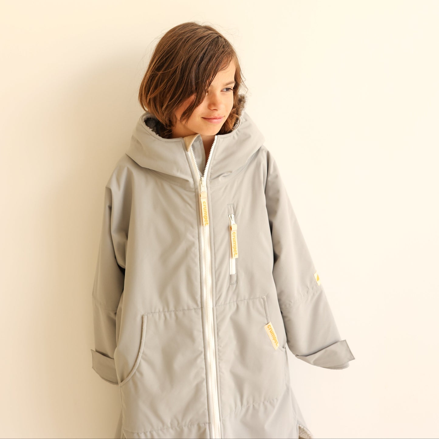 KIDS CRUMPET COAT | WEATHERPROOF CHANGING ROBE - MIST