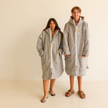 ADULT CRUMPET COAT | WEATHERPROOF CHANGING ROBE - MIST