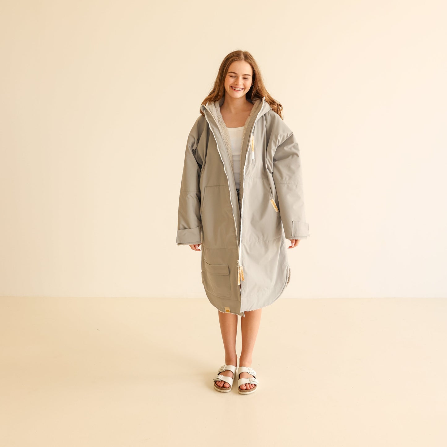 ADULT CRUMPET COAT | WEATHERPROOF CHANGING ROBE - MIST