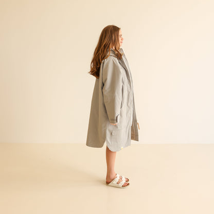 ADULT CRUMPET COAT | WEATHERPROOF CHANGING ROBE - MIST