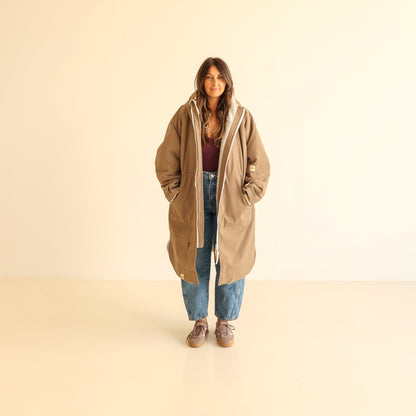 ADULT CRUMPET COAT | WEATHERPROOF CHANGING ROBE - MOCHA