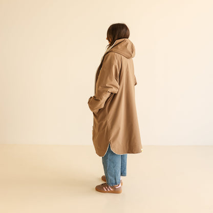 ADULT CRUMPET COAT | WEATHERPROOF CHANGING ROBE - MOCHA