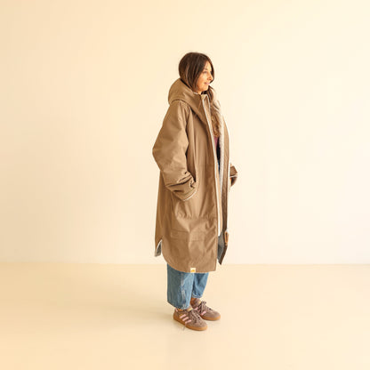 ADULT CRUMPET COAT | WEATHERPROOF CHANGING ROBE - MOCHA