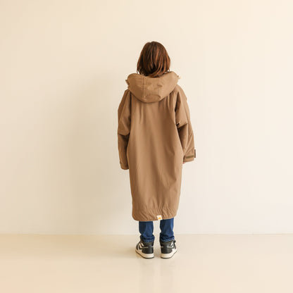 KIDS CRUMPET COAT | WEATHERPROOF CHANGING ROBE - MOCHA