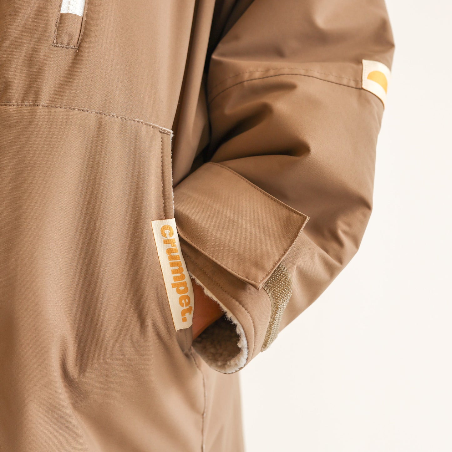 KIDS CRUMPET COAT | WEATHERPROOF CHANGING ROBE - MOCHA