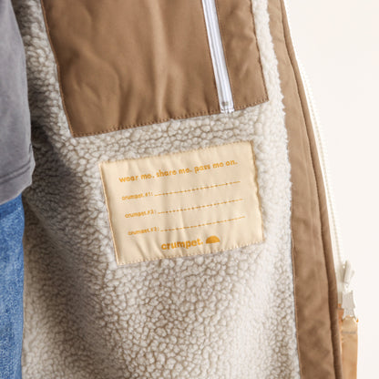 KIDS CRUMPET COAT | WEATHERPROOF CHANGING ROBE - MOCHA
