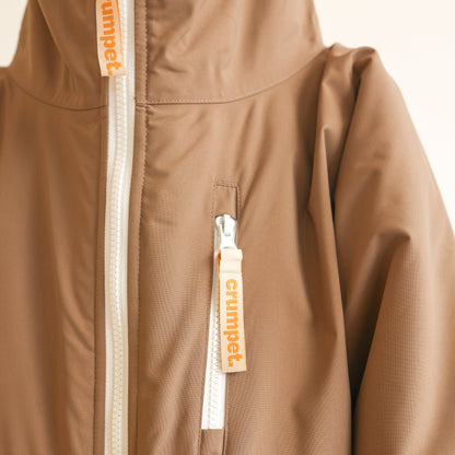 KIDS CRUMPET COAT | WEATHERPROOF CHANGING ROBE - MOCHA