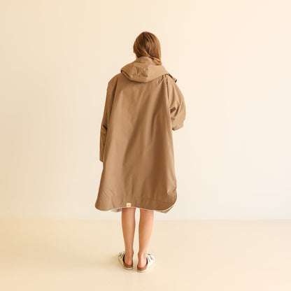 ADULT CRUMPET COAT | WEATHERPROOF CHANGING ROBE - MOCHA