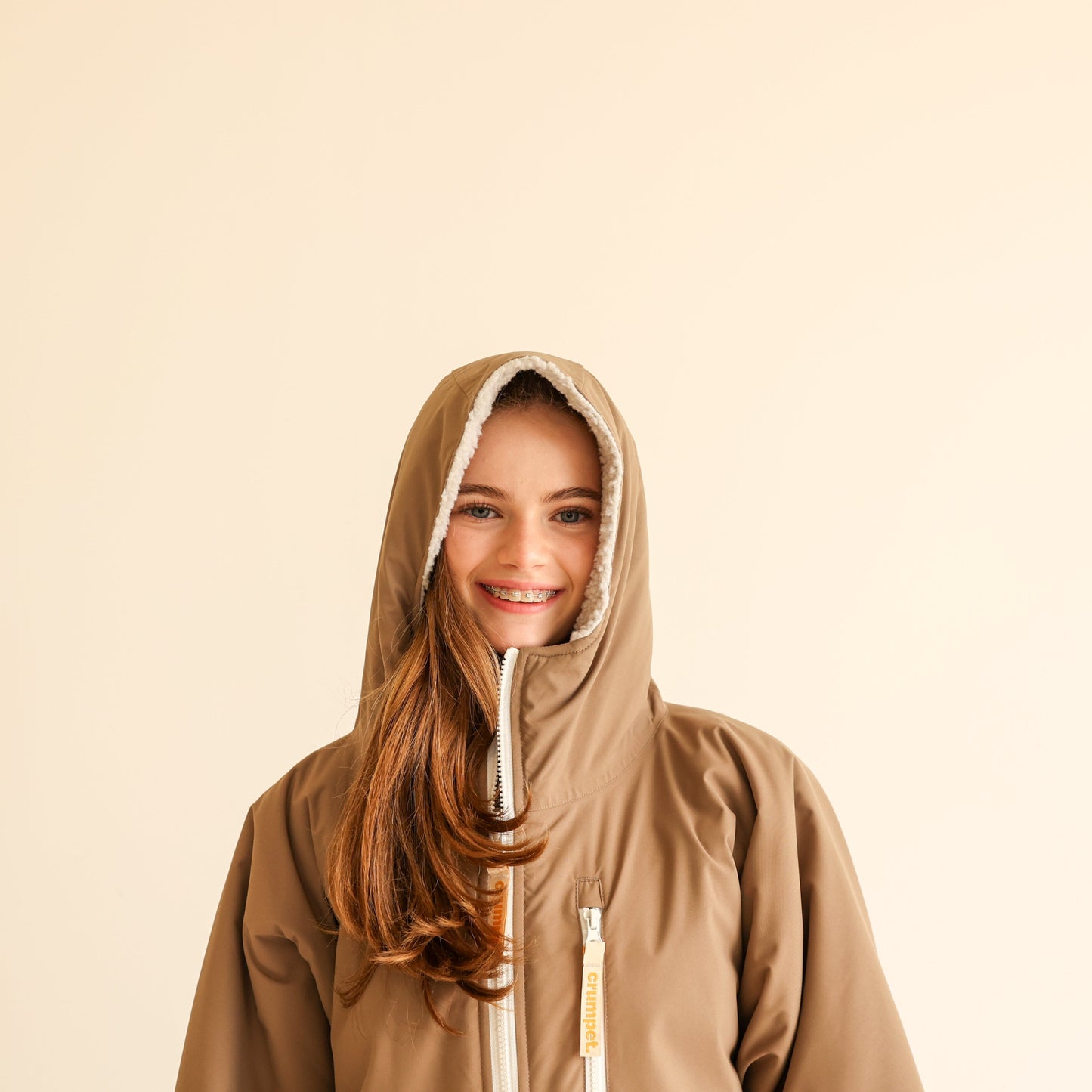 ADULT CRUMPET COAT | WEATHERPROOF CHANGING ROBE - MOCHA