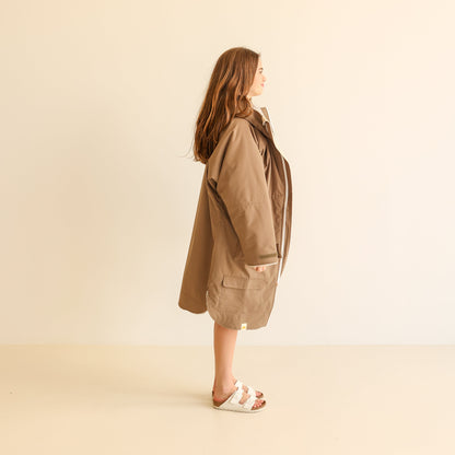 ADULT CRUMPET COAT | WEATHERPROOF CHANGING ROBE - MOCHA