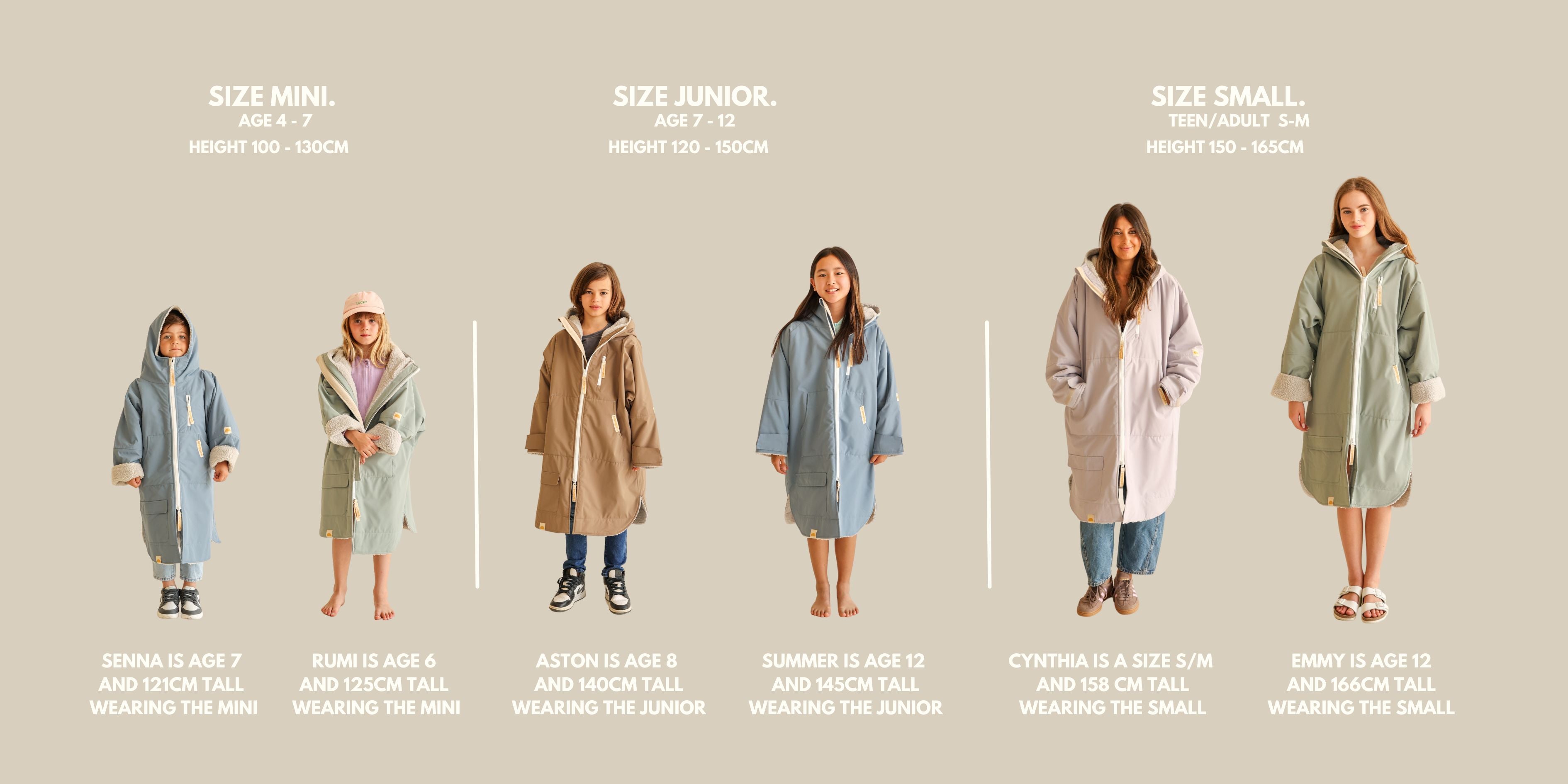 KIDS CRUMPET COAT | WEATHERPROOF CHANGING ROBE - MOCHA – Crumpet