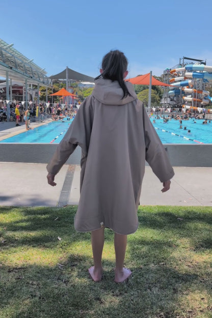 MOCHA | KIDS CRUMPET COAT | WEATHERPROOF CHANGING ROBE | SHIPPING FROM JAN 19